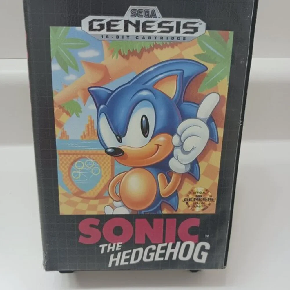 1X Sonic the Hedgehog - Sega Genesis 1st print All Great Condition